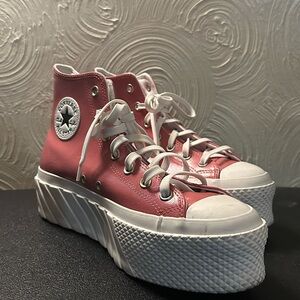 Converse Women's Pink Platform High-Tops